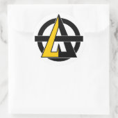 A für den Agorismus Runder Aufkleber (Tasche)