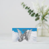 A für Engels-Alphabet-Buchstabe-Initiale Visitenkarte (Stehend Vorderseite)