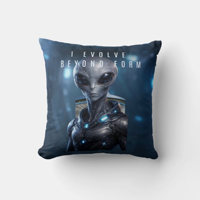 A futuristic pillow design expressing growth kissen (Vorderseite)