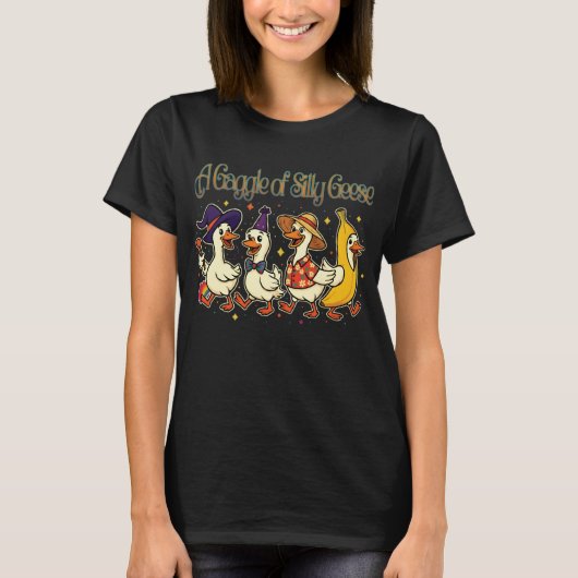 A Gaggle of Silly Geese in Full Costume Chaos T-Shirt (Vorderseite)