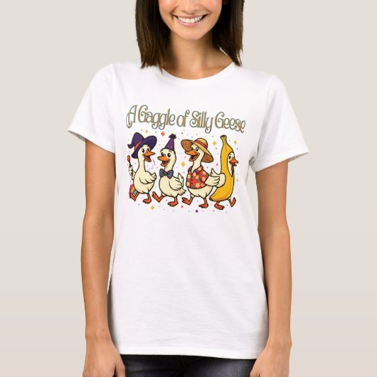 A Gaggle of Silly Geese in Full Costume Chaos T-Shirt (Vorderseite)