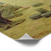 A Game of Bourles in Flanders, 1911 Poster (Ecke)