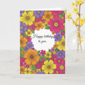 A Garden Full of Wishes Karte (Gelbe Blume)