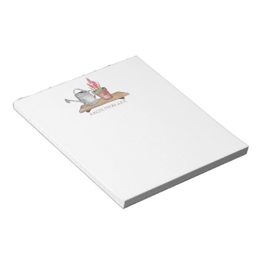 A Garden Vignette 5,5" x 6" Notepad - 40 Seiten Notizblock (angewinkelt)