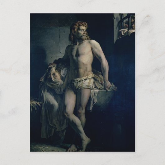 A Gaul und seine Tochter 1847 in Rom inhaftiert Postkarte (Vorderseite)