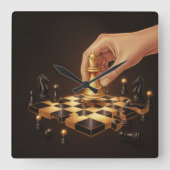 A Geometria do Poder Quadratische Wanduhr (Vorderseite)