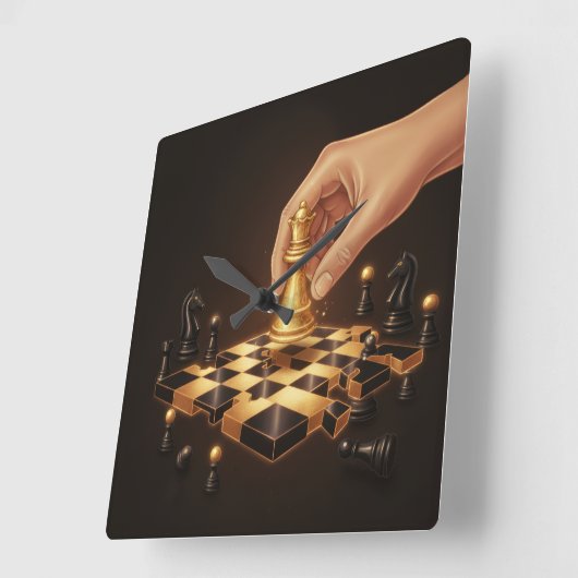 A Geometria do Poder Quadratische Wanduhr (Winkel)