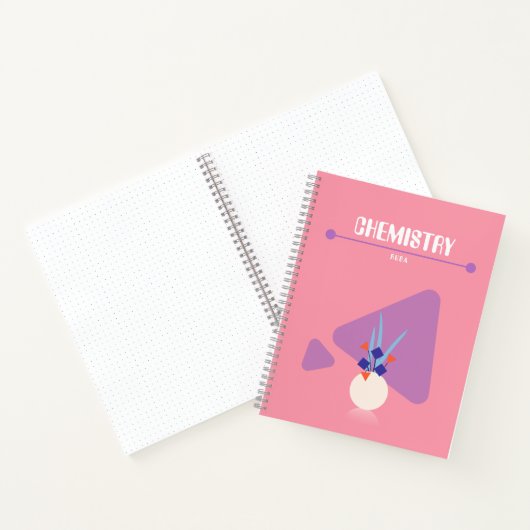 A geometric floral Notebook with whimsical colours Notizblock (Innenseite)