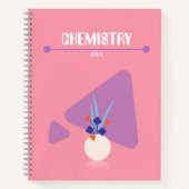 A geometric floral Notebook with whimsical colours Notizblock (Vorderseite)