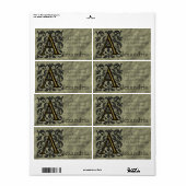 A - geprägtes Vintage-Monogramm (Gold) (Vorne)