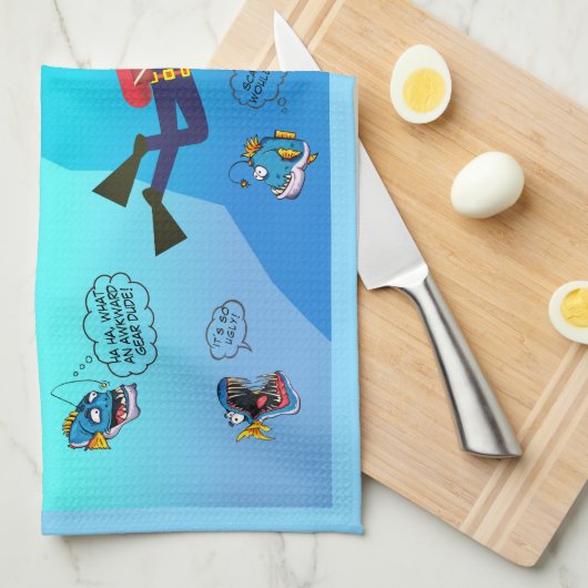 a geschirrtuch (Viertel Falte)