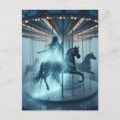 A Ghost on the Carousel Postkarte (Vorderseite)