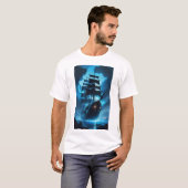 a ghost ship, a pirate ship, a foggy ship, the Fly T-Shirt (Vorne ganz)