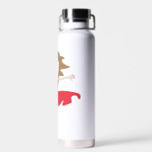 a girl in a red dress bottle trinkflasche (Rückseite)