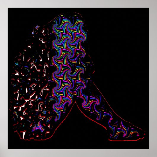 A Girl in Distress Wall Poster Art (Vorne)