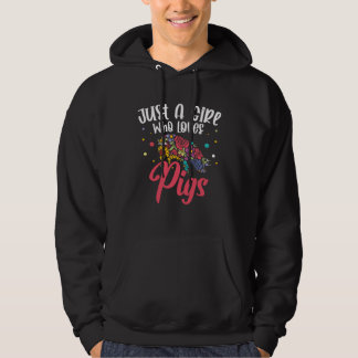A Girl loves Pigs 1 Hoodie