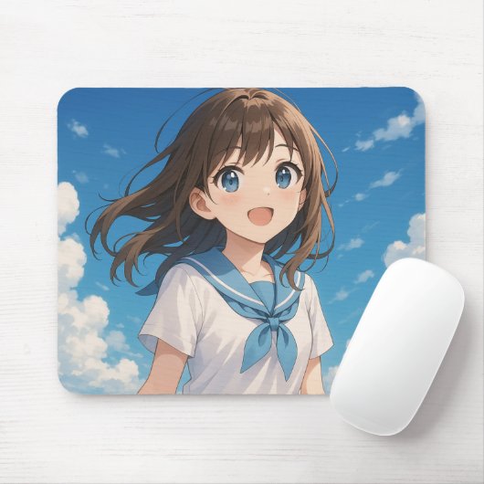 A Girl under the Summer Sky Mousepad (Mit Mouse)