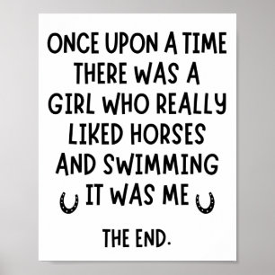 A girl who really liked Swimming and Horses. Poster