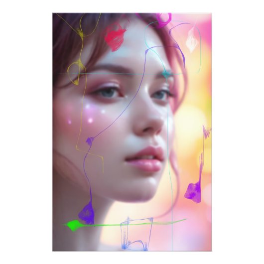 A Girl with Minimalist Retouch Fotodruck (Vorne)