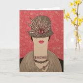 A Girls BF: Atemberaubendes Originalgemälde Karte (Gelbe Blume)