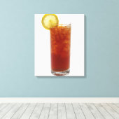 A Glass of Iced Tea Leinwanddruck (Insitu (Holzboden))