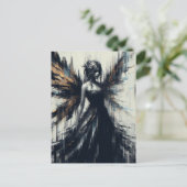 A Glitch Fairy Postkarte (Stehend Vorderseite)