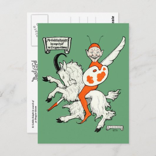 A Goblin Knight Postkarte (Vorne/Hinten)