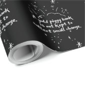 A Gold Piggy Bank Is Not Kept To Collect Small Cha Geschenkpapier (Rolleneckpunkt)