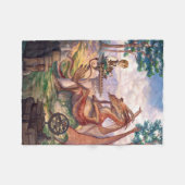 "A Golden Afternoon" Small Fleece Blanket (Vorderseite (Horizontal))