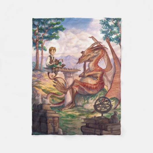 "A Golden Afternoon" Small Fleece Blanket (Vorderseite)