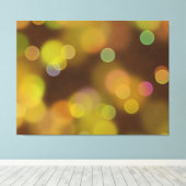 A Golden Christmas Pattern on  Fawn Brown Leinwanddruck (Insitu (Holzboden))