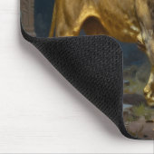 A Golden Lion Strolling under the Moon Personalize Mousepad (Ecke)