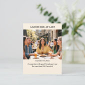 A Good Day At Last Custom Photo Postcard Postkarte (Stehend Vorderseite)