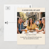 A Good Day At Last Custom Photo Postcard Postkarte (Vorne/Hinten)