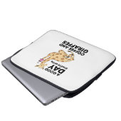 A Good Day Starts With Coffee & Giraffe Gift Funny Laptopschutzhülle (Vorne Knopf)