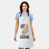 A Good Day Starts With Coffee & Giraffe Gift Funny Schürze (Getragen)