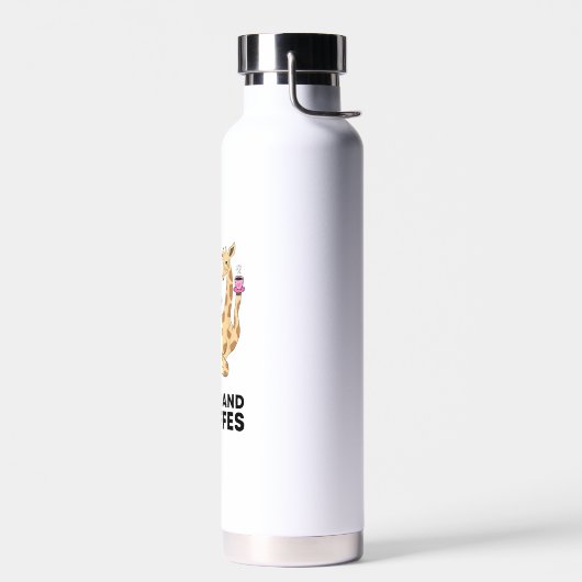 A Good Day Starts With Coffee & Giraffe Gift Funny Trinkflasche (Links)