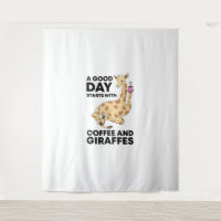 A Good Day Starts With Coffee & Giraffe Gift Funny