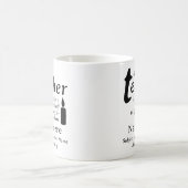 A Good Teacher Is Like a Candle Personalized Name Kaffeetasse (Mittel)