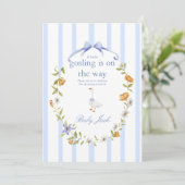 a gosling is on the way einladung (Stehend Vorderseite)