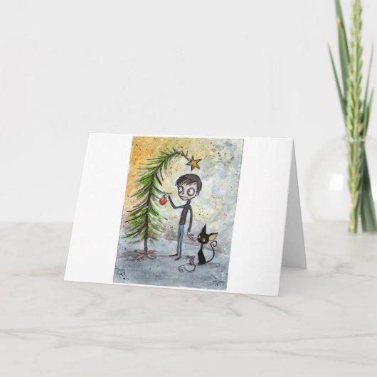 A Goth Christmas Feiertagskarte (Vorderseite)
