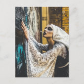A Goth Nun Postkarte (Vorderseite)