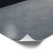 A Grain of Sand Against the Mirror Abstract Art Poster (Ecke)