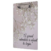 A grand adventure is begin to start klemmbrett (Links)