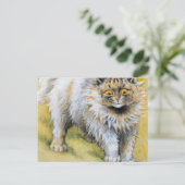 A Gray Persian von Louis Wain Postkarte (Stehend Vorderseite)