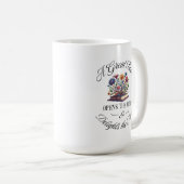 A Great Book Delights Floral Kaffeetasse (VorderseiteRechts)