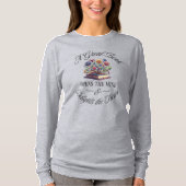 A Great Book Delights Floral Longsleeve T-Shirt (Vorderseite)
