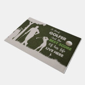 A Great Golfer And The Best Score Funny Mat Fußmatte (Schrägansicht)