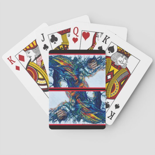 "A Great Hand" von Rosanne Coty Kartenspiel Spielkarten (Rückseite)