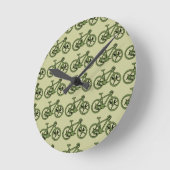 a green bicycle runde wanduhr (Winkel)